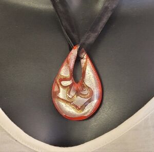 Thick Drop Glass Pendant